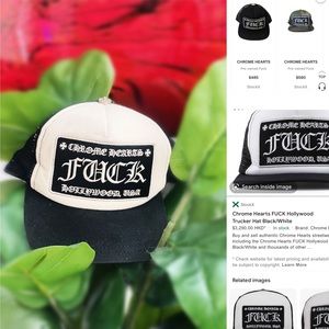 Authentic Chrome Hearts trucker hat. Will be dry cleaned when purchased:)